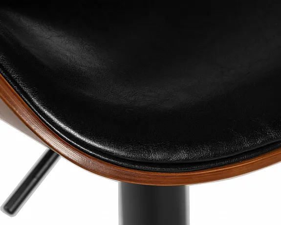 Стул барный KARTER BLACK (коричневый орех дерево (BWW), черный PU) фото 8