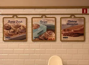 Барная стойка и мебель для кафе-пекарни Cinnabon в ТРК «Атриум» Фото 12