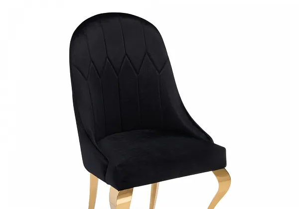 Стул на металлокаркасе Gustav black / gold фото 6