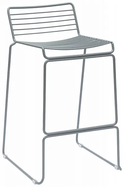 Стул полубарный Danny серый с подушкой фото 3