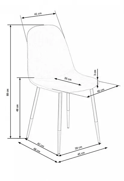 Стул HALMAR K379 серый фото 11