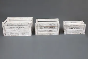 Набор ящиков Secret De Maison CIBOIRE павловния, античный белый