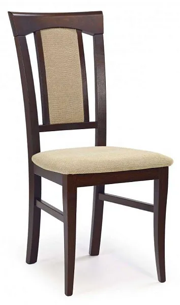 Стул Halmar KONRAD (темный орех/t.beige)