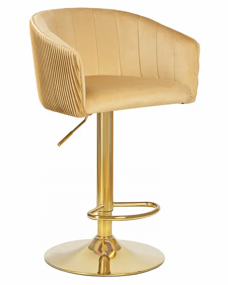 Стул барный DARCY GOLD (песочный велюр (1922-3))