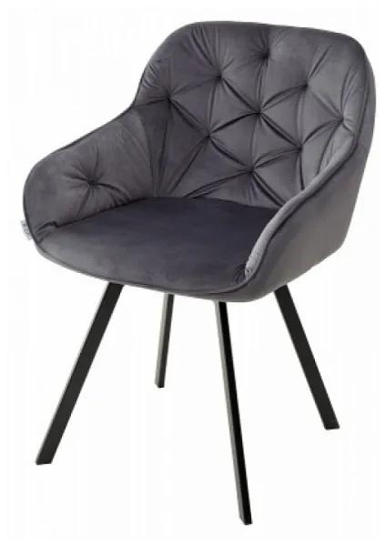 Стул GALE BLUVEL-14 GREY, велюр, поворот 360 градусов