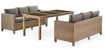 Комплект плетеной мебели T365/S65B-W65 Light Brown