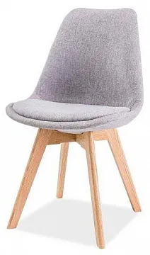 Стул кухонный Signal DIOR (светло-серый/дуб)