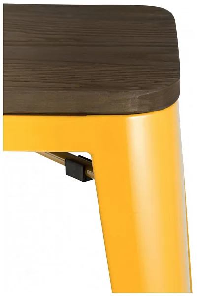 Стул барный TOLIX WOOD желтый фото 6