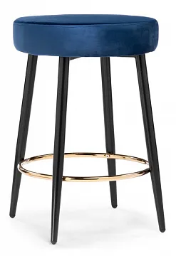 Полубарный стул Plato dark blue