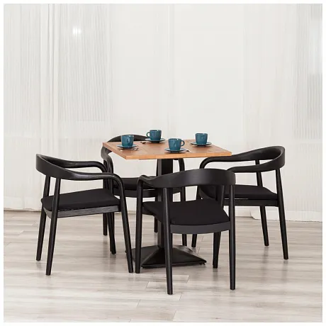 Стул BALDUR, черный лен фото 12