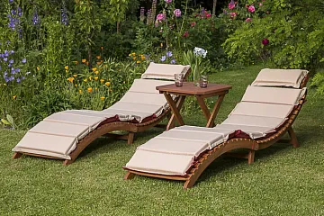 Комплект шезлонги и столик AFM-803A-T133 2pcs Beige