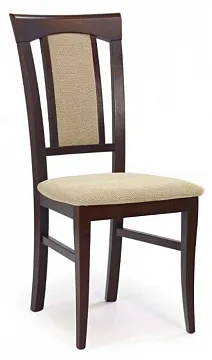 Стул Halmar KONRAD (темный орех/t.beige)