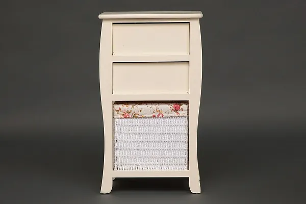 Тумба с корзиной и 2 ящиками secret De Maison ARC 2 ( mod. HX16-827 S ) paulownia, мдф, 70x40x30см, butter white (слоновая кость) фото 7