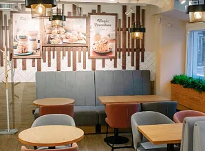 Барная стойка для кафе-пекарни Cinnabon на Сенной площади в Санкт-Петербурге Фото 14