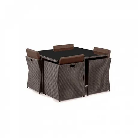 Комплект плетеной мебели T300A/Y300A-W53 Brown 4Pcs фото 4