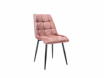 Стул кухонный Signal CHIC Velvet Bluvel 52 (античный розовый/черный)