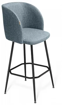 Стул барный SHT-ST33/S131 синий лед/черный муар