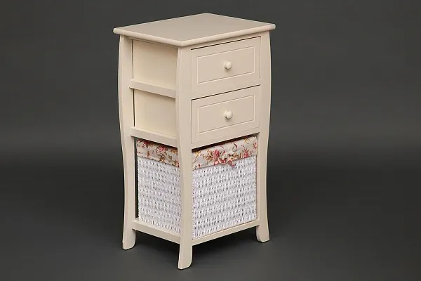 Тумба с корзиной и 2 ящиками secret De Maison ARC 2 ( mod. HX16-827 S ) paulownia, мдф, 70x40x30см, butter white (слоновая кость) фото 5