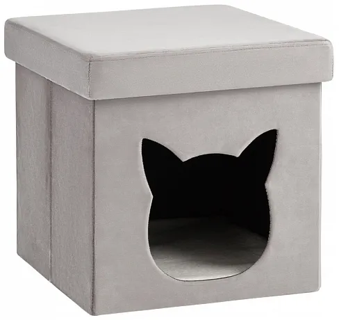 Пуф складной с ящиком Store Pet серый