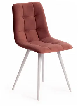 Стул CHILLY (mod. 7095-1) Коралловый, белый