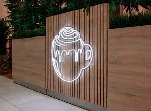 Барная стойка и мебель для кафе-пекарни Cinnabon в ТРЦ Экопарк в Санкт-Петербурге Фото 7