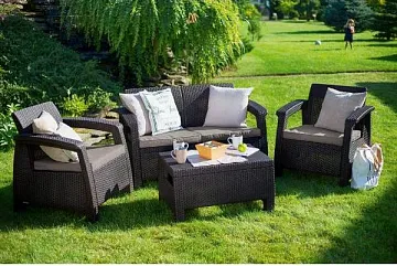 Комплект для отдыха Yalta 2set AFM-1020A Brown/Cappuccino
