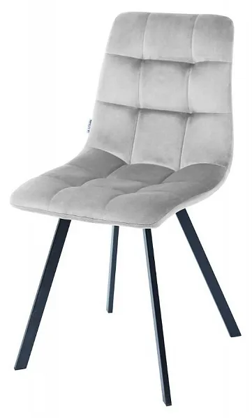 Стул CHILLI SQUARE BLUVEL-03 LIGHT GREY, велюр