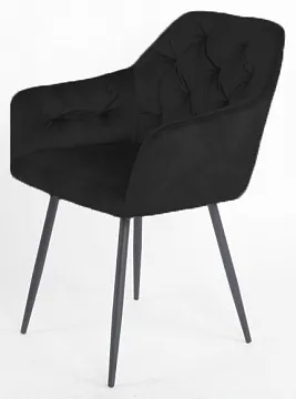 Стул PERU BLUVEL-19 BLACK, велюр