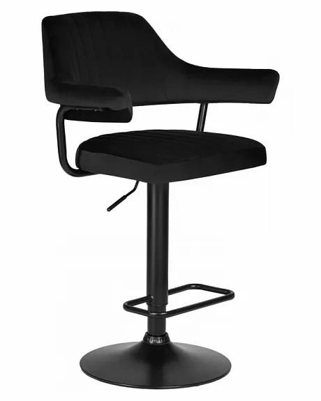 Стул барный CHARLY BLACK (черный велюр (MJ9-101))