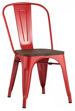 Стул TOLIX WOOD красный глянцевый