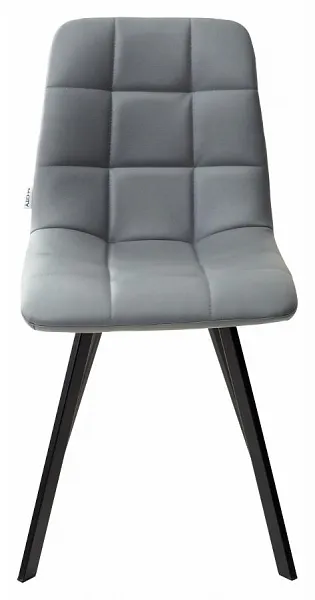 Стул CHILLI SQUARE HK017-12 серый джинсовый, PU/ черный каркас фото 2