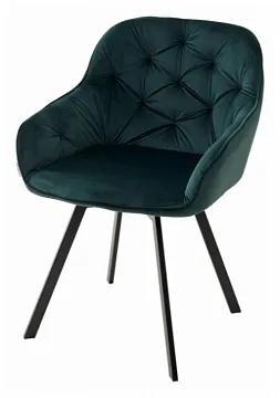 Стул GALE BLUVEL-78 GREEN, велюр, поворот 360 градусов
