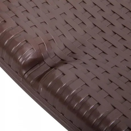 Стул садовый складной, коричневый (имитация ротанга), hdpe-пластик фото 6