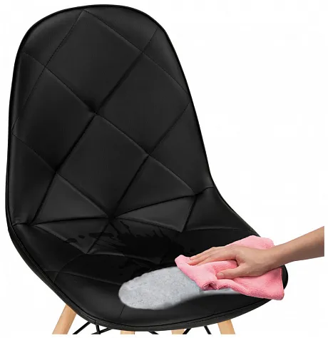 Стул деревянный Kvadro 1 black / wood фото 9