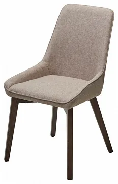 Стул CRISTIAN Light Brown Barrel-19, ткань / орех