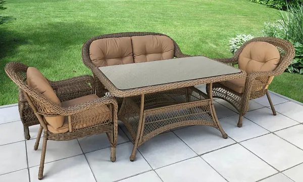 Плетеный комплект для отдыха LV520BB Beige/Beige фото 2