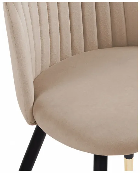 Стул на металлокаркасе Gabi dark beige фото 9