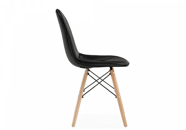 Стул деревянный Kvadro 1 black / wood фото 4