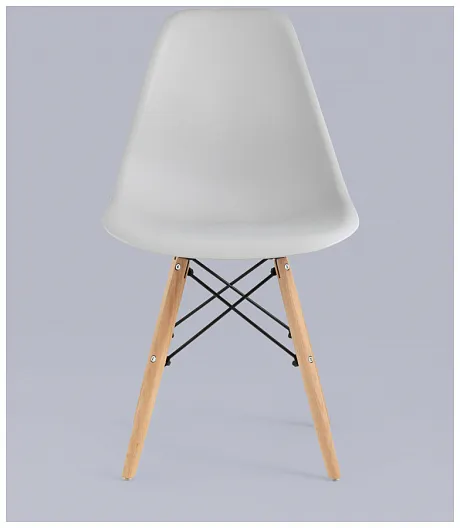 Стул Eames Style DSW светло-серый (разборный каркас) фото 7