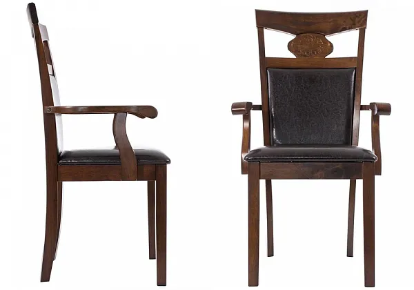 Кресло Luiza dirty oak / dark brown фото 2