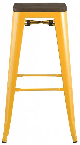 Стул барный TOLIX WOOD желтый фото 3