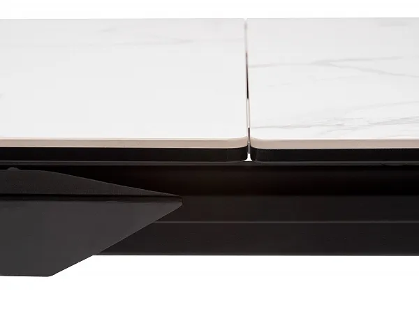Стол CREMONA 140 MATTE STATUARIO Белый мрамор матовый, керамика/ черный каркас, ®DISAUR фото 4