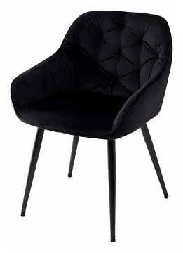 Стул BREEZE BLUVEL-19 BLACK, велюр