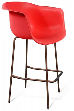 Стул барный SHT-ST31/S29 красный ral3020/медный металлик