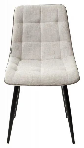Стул CHIC HE622-01/ HE622-05 топленое молоко, ткань/ черный каркас фото 2