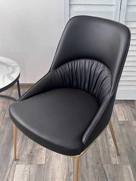 Стул ABRIOLA Black Ti-25, PU / бронзовый фото 5