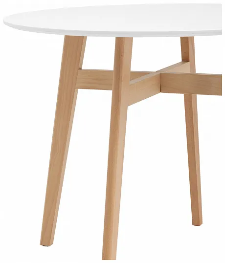 Стол обеденный Target Circle 90*90 белый фото 6