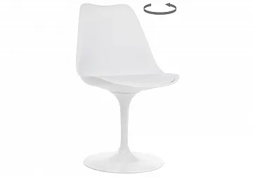 Стул на металлокаркасе Tulip white