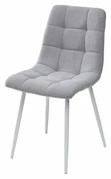 Стул CHILLI UF860-02B серо-голубой, ткань/ белый каркас