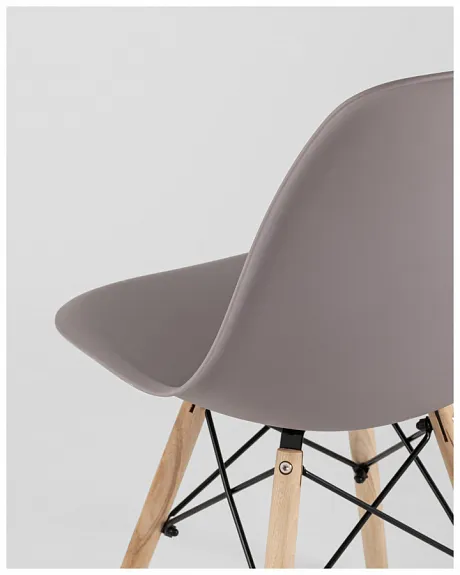 Стул Eames Style DSW темно-бежевый (разборный каркас) фото 11